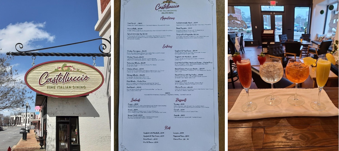 Castelluccio Fine Italian Dining Menu